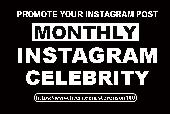 i will do monthly instagram promotion - white gray and black promotion in instagram