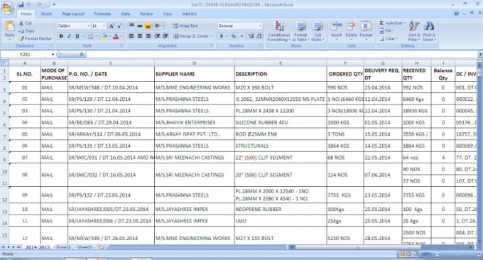 Do word and excel data entry by Sureshsumitha