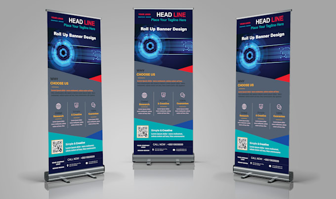 Design Your Roll Up Banner And Feather Flag In 24 Hours By