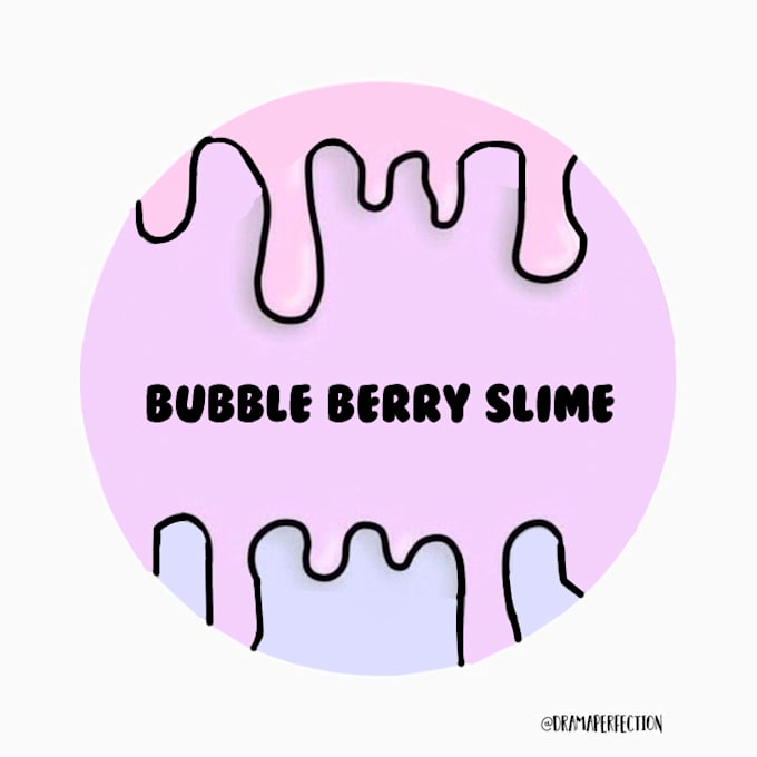 Create a blueberry slime logo by Tambugofficial