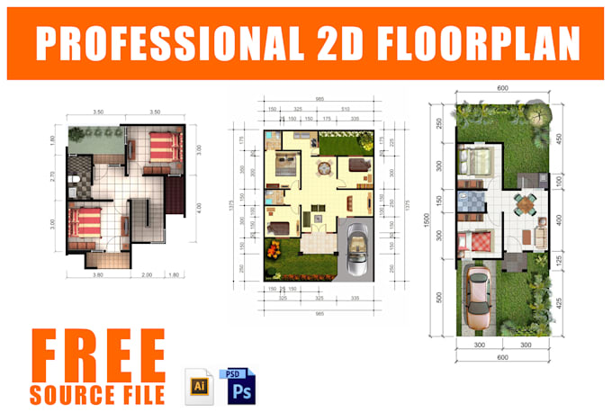 Create A 2d Floor Plan For Flyer And Brocure By Dconstruction