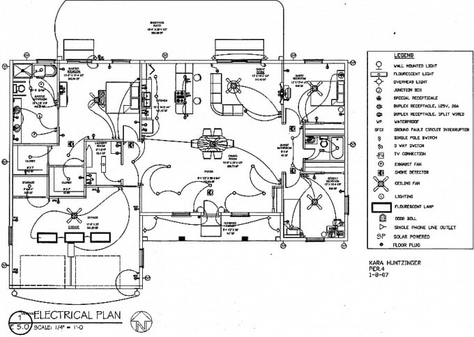Design electrical plans,load calcultion,sld drawing by 2d ...