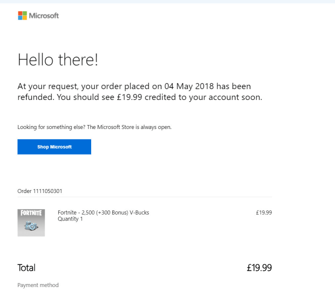 i will get you a fortnite vbuck refund fortnite battle royale vbucks - refund for fortnite v bucks