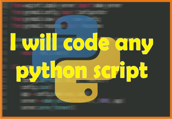 Code any python script by Boldrack