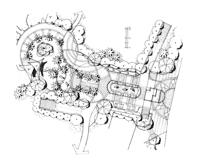 Give Design Idea Black And White Siteplan Hand Sketch By Rayagungsp