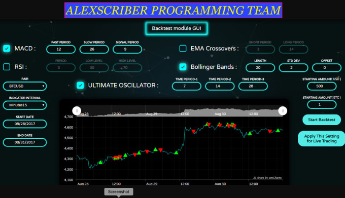 Build arbitrage trading bot, crypto trading bot by Alexscriber