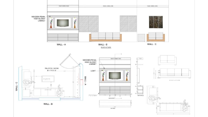 Keyur7008 I Will Autocad Drawing In Interior Design And Architecture Planing For 5 On Www Fiverr Com