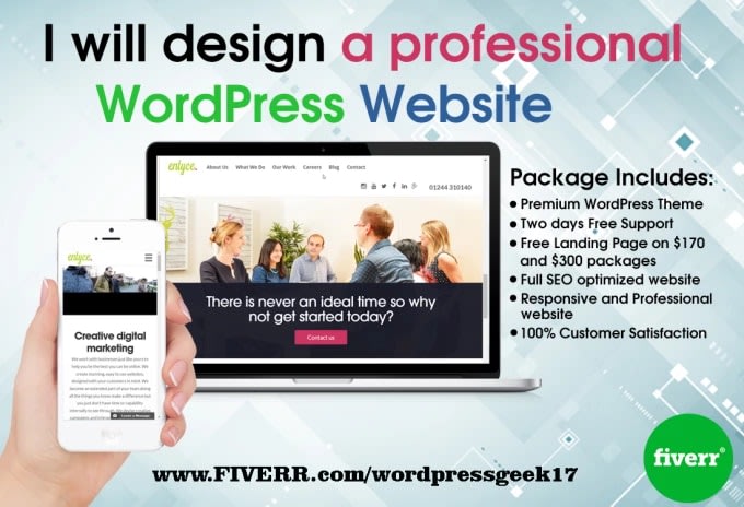 Image result for wordpress website with responsive web design
