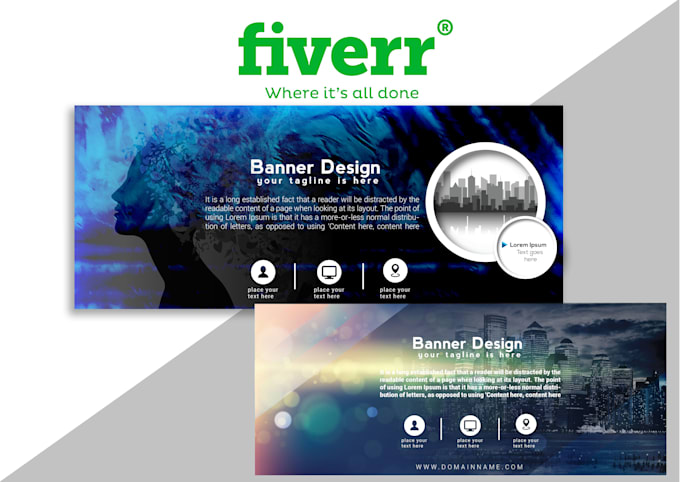 Design Amazing Web Banner And Facebook Cover Photo Banner By Kausher28