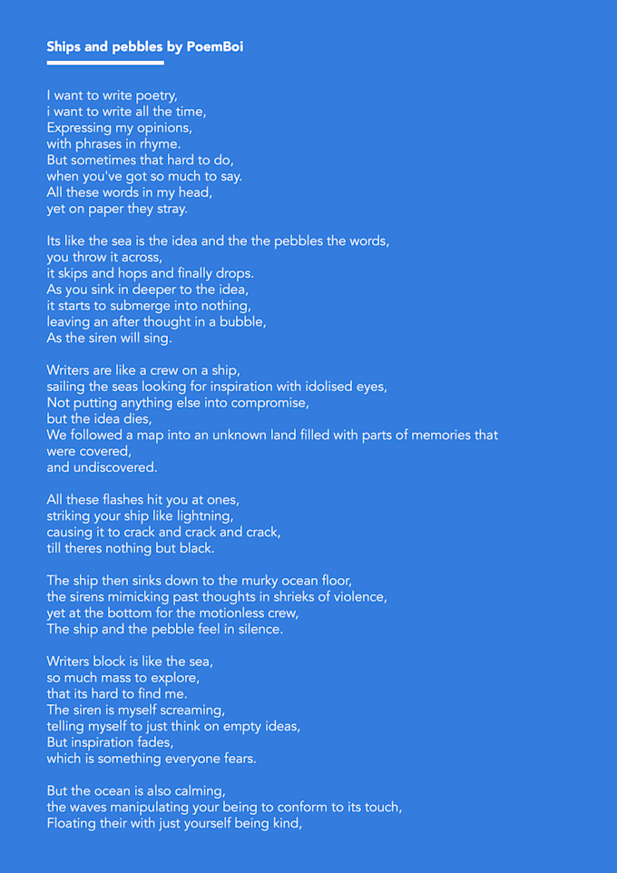 Write You A Poem About Anything By Poemboi