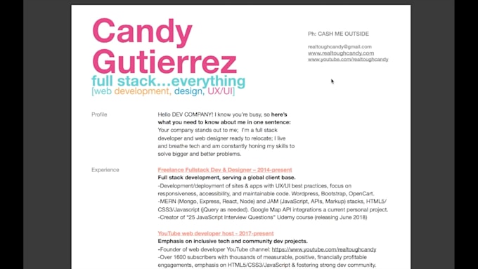 Audit Your Tech Resume Cover Letter Portfolio And Github By