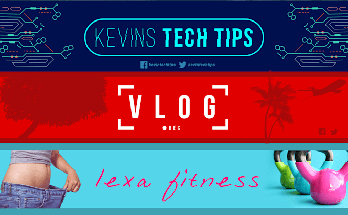 Design A Modern Youtube Banner By Amangofer