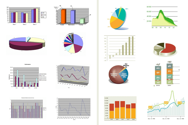 how to make a graphical presentation in excel