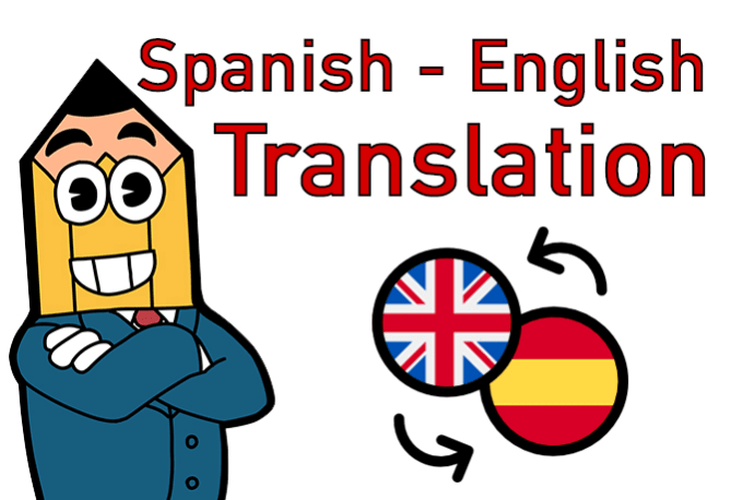 writing english to spanish translation