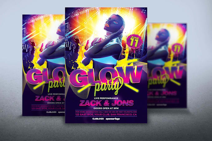 do any event flyers posters postcards brochure event postcards