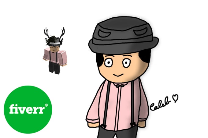 Draw Your Roblox Avatar In A Cartoon Style By Mightyrice - i will draw your roblox avatar in a cartoon style