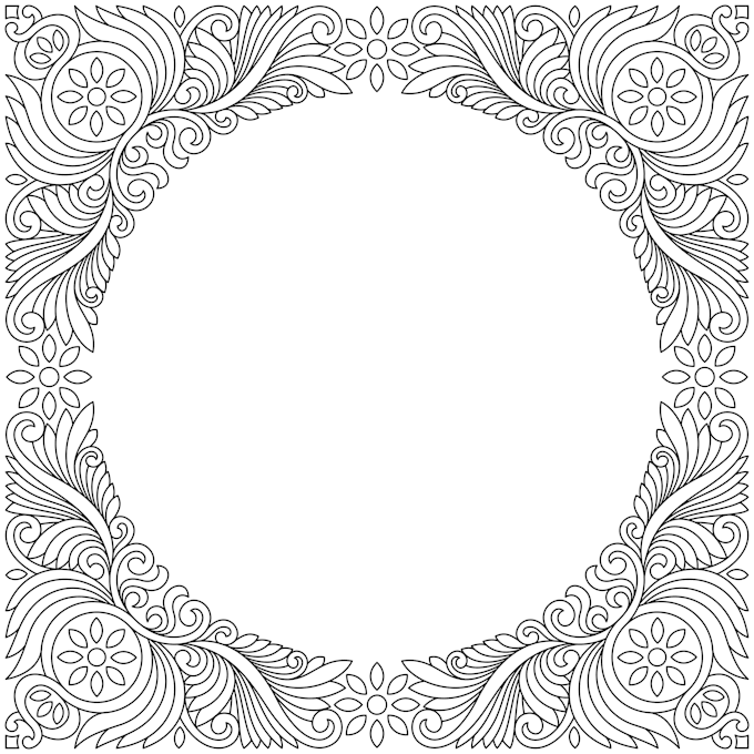 Make Frame In Mandala Style By Mcg4571 I Will Make Frame In Mandala Style