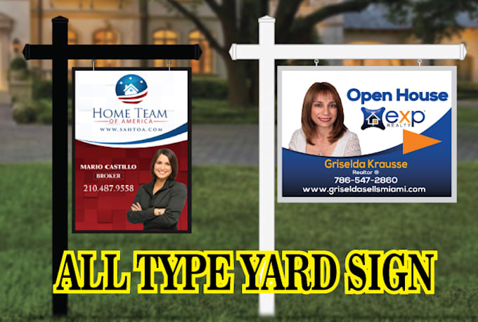 Design Real Estate Yard Sign Or Banner By Brand Creation