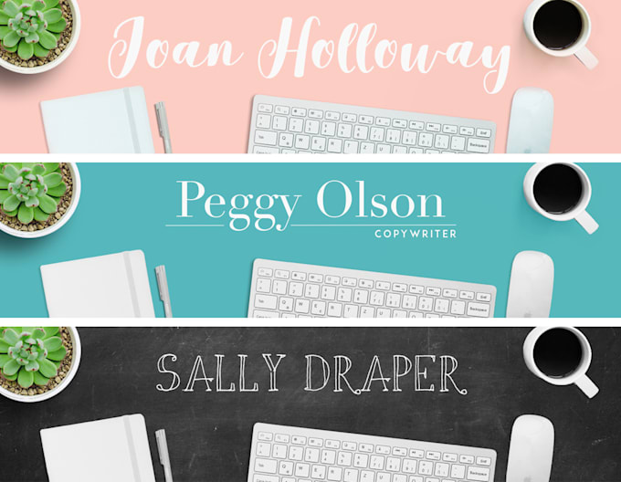 Create A Custom Linkedin Header Image With Your Name By Rachelminjock