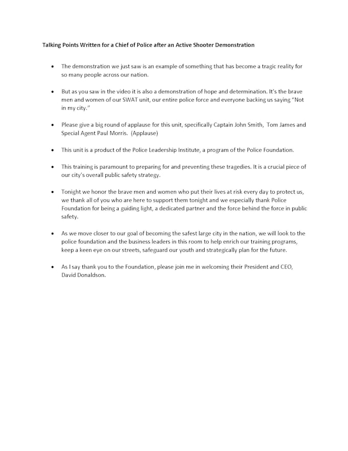 Microsoft word talking points template picture