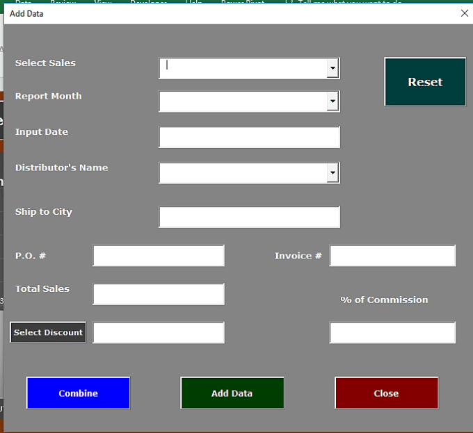 Create Data Entry Form With Excel Vba By Datavisual 0738