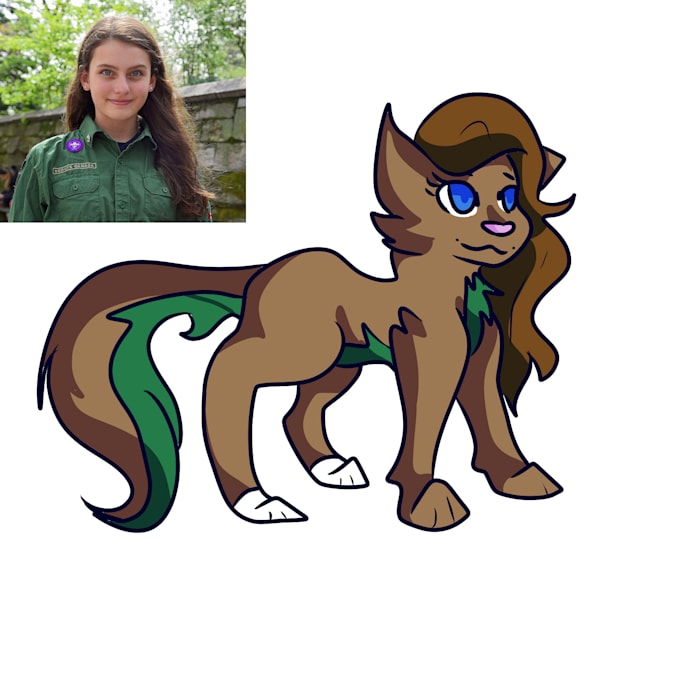 draw your fursona based on your picture