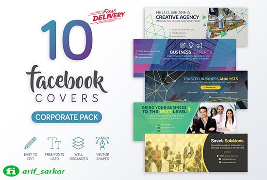 Design Unique Facebook Cover Photo Banner And Timeline Post By
