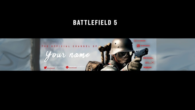 Edit And Customize Any Youtube Banner And Logo Template In
