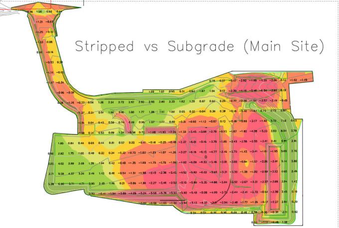 Conduct earthwork takeoffs, create cut and fill maps, and surface ...