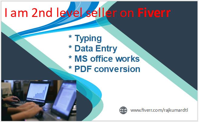 Do Data Entry Ms Office Works And Pdf Conversion By Rajkumardtl