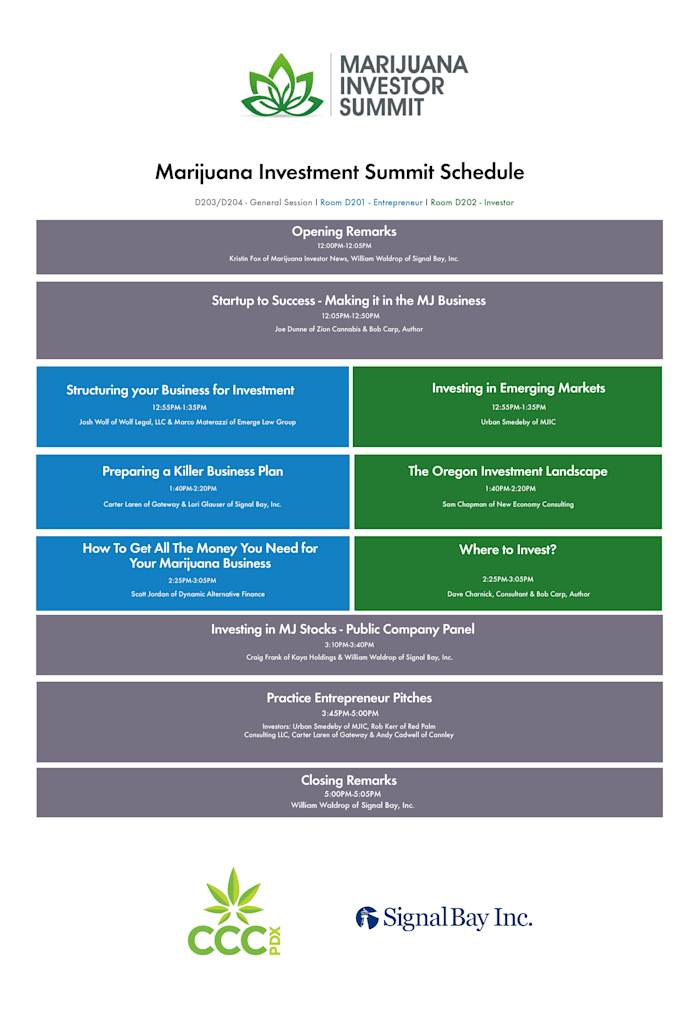 provide professional conference schedule and layout design by