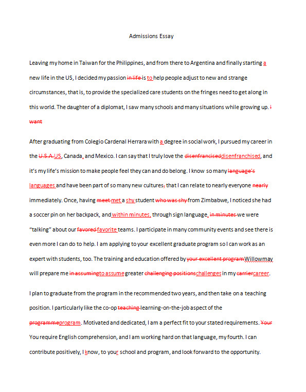 Degree essay. Edition essay.