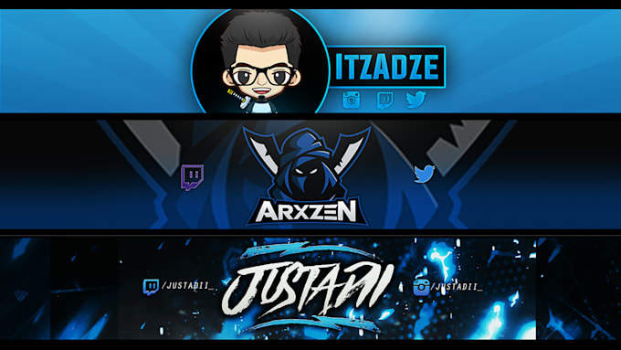 Make A Professional Youtube Banner And Logo By Adzedesign
