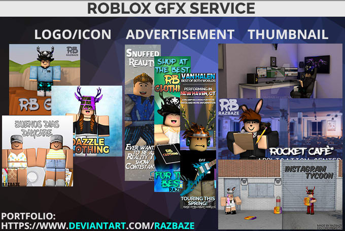 Make Professional Roblox Gfx Or Graphics By Raazbee - design a professional roblox ad