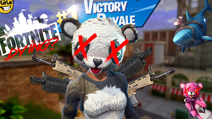 i will create a fortnite style video thumbnail or banner - fortnite image style
