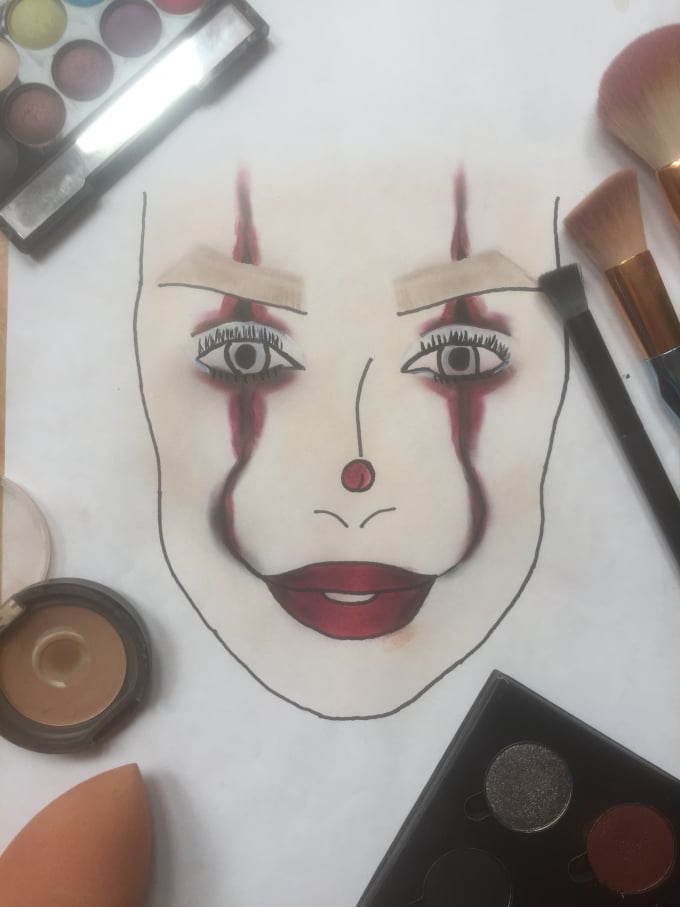 How To Do A Makeup Face Chart