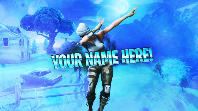 i will make you a custom fortnite banner - your name fortnite