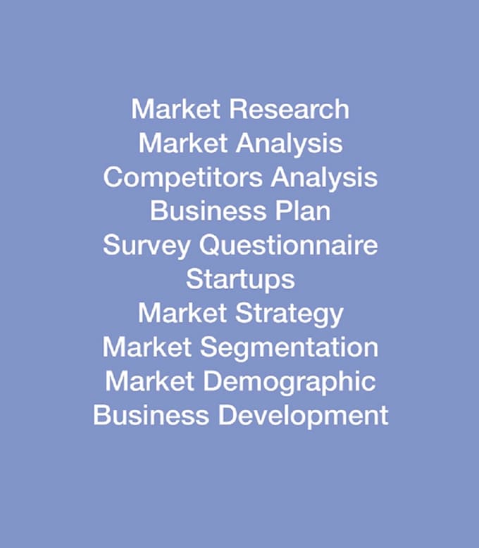 Do market research business plan