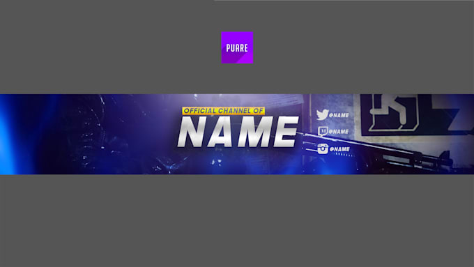 Make You A Professional Youtube Banner By Puarefx