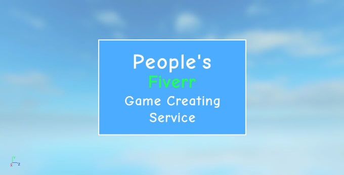 Peopleguyintro I Will Creating A Simple Game For You On Roblox For 5 On Wwwfiverrcom - roblox creating game