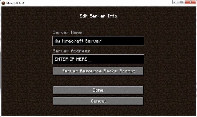 Minecraft all servers