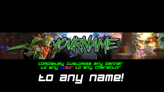 i will make you a custom fortnite youtube banner - custom fortnite youtube banner