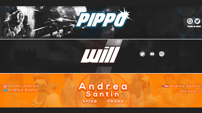 Design A Fantastic Youtube Banner By Pozzofede