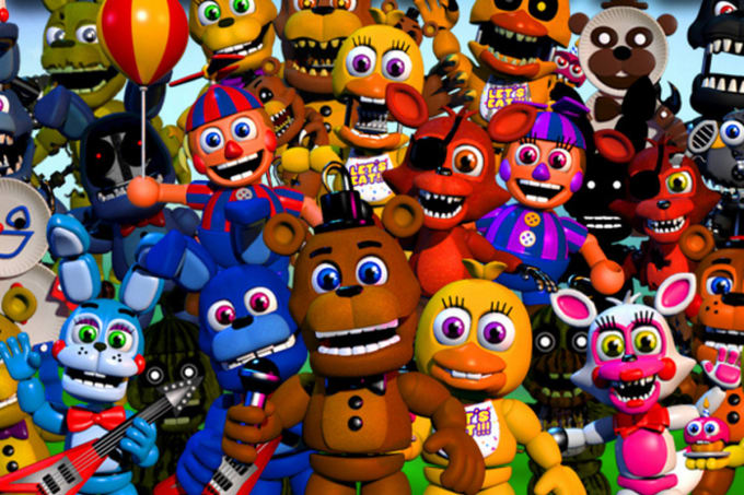fnaf security breach characters voice actors