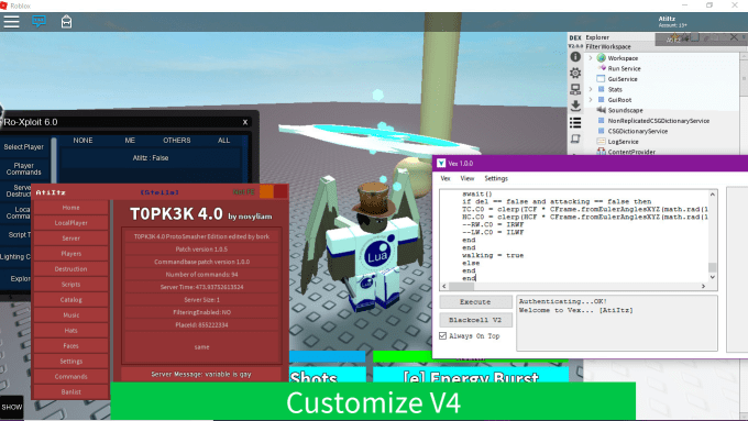 Make You A Custom Roblox Exploit - roblox twitch commands