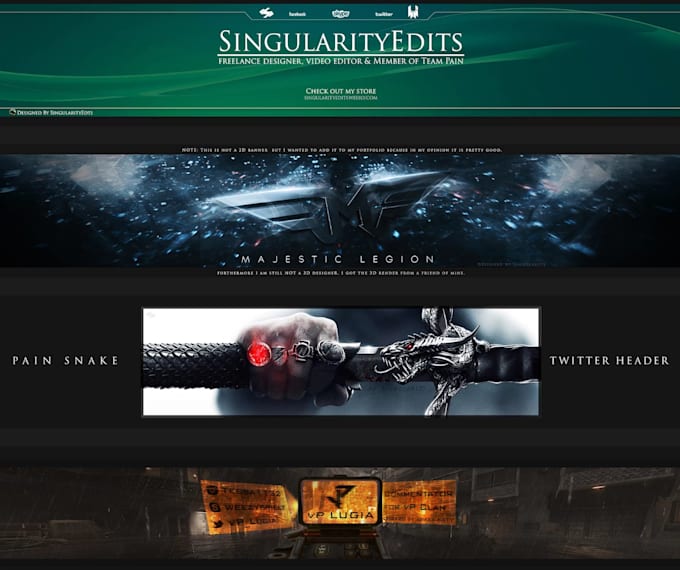 Design A Youtube Banner For You By Banane42