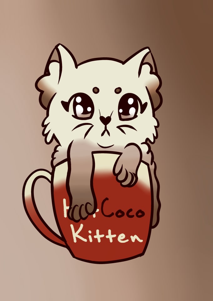 Make cute animal drawings, cartoon style by Hotcocokitten