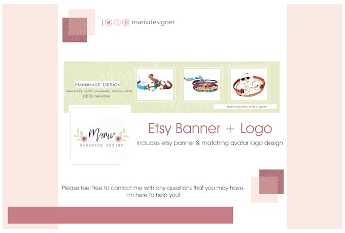Create An Etsy Design Banner And Logo By Maliarivera