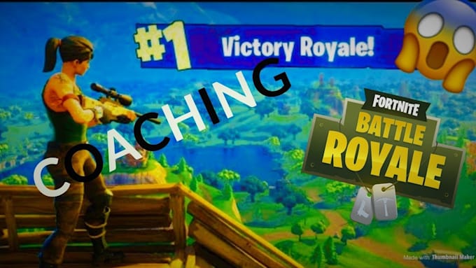 i will be your professional fortnite coach top 10 player on console - carry fortnite thumbnail