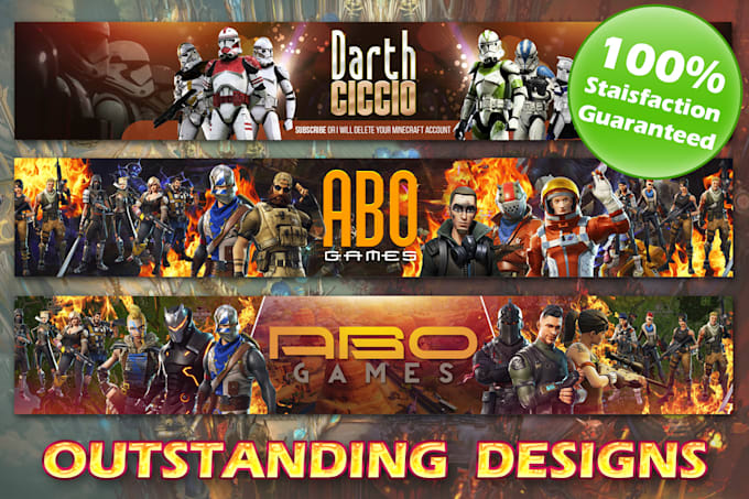 Design A Gaming Youtube Channel Art Or Banner By Janith